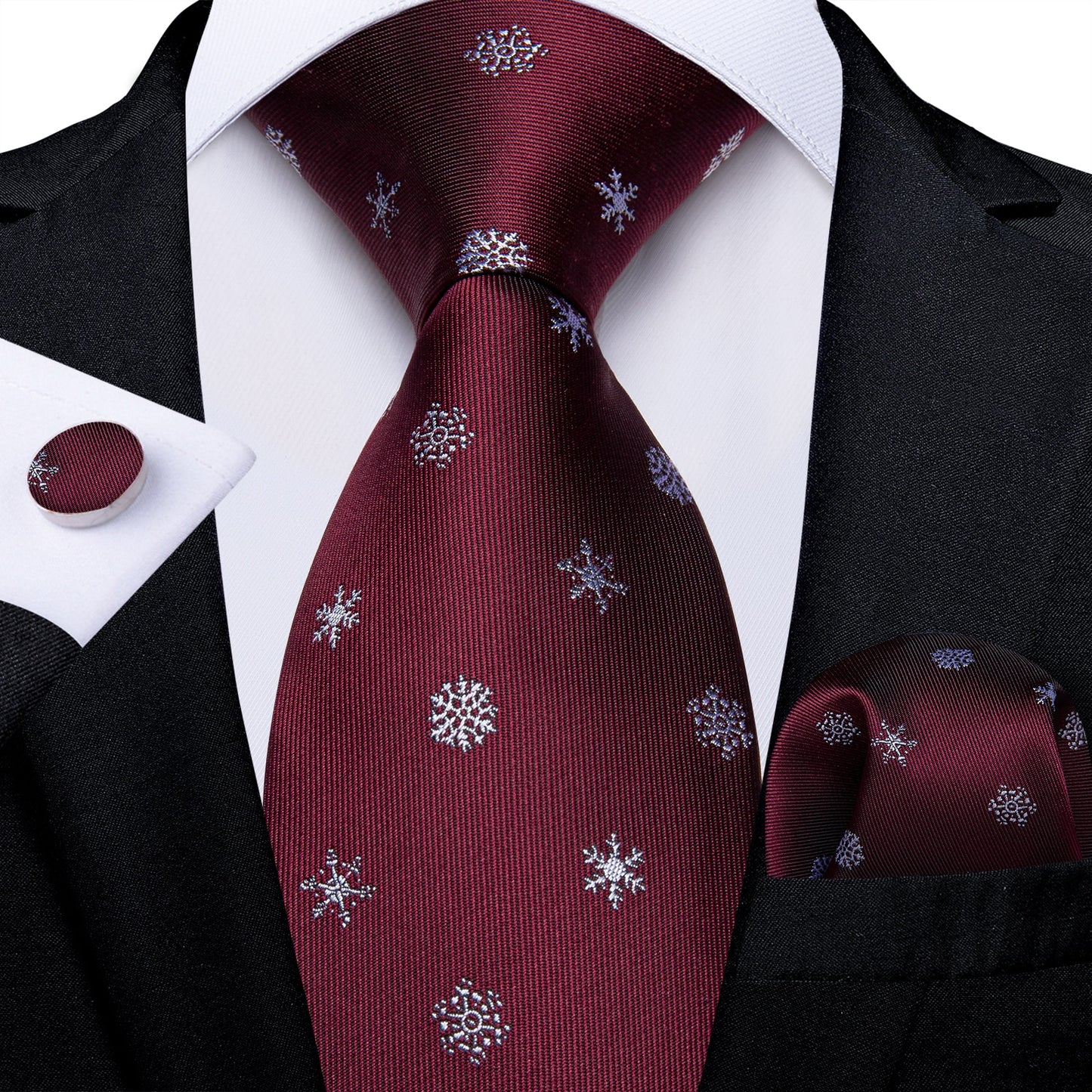 Designer Wedding Men's Tie Red Solid Striped Paisley Neckties For Men Business Hanky Cufflinks Tie Set The Clothing Company Sydney
