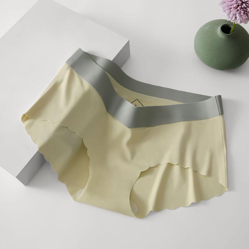 Seamless Panties Ice Silk Comfortable Women Low Waist Briefs Plus Size No Trace Lingerie Underwear The Clothing Company Sydney