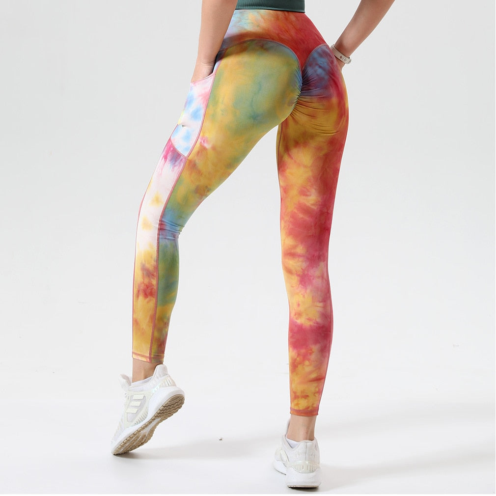 Tie Dye Fitness Legging Woman Push Up Workout Sport Leggings Scrunch Butt Outfit Gym Seamless Legging Pants The Clothing Company Sydney