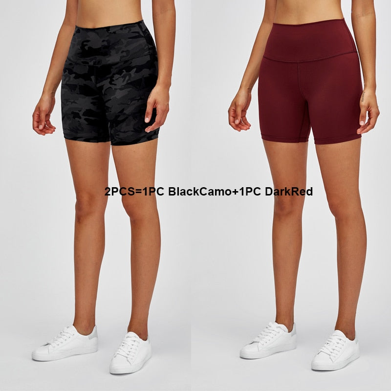 1/2 Pack High Waisted Workout Shorts Super Stretchy Athletic Shorts Soft Women Fitness Yoga Biker Shorts The Clothing Company Sydney