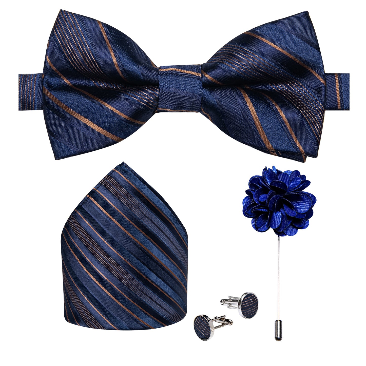 Wedding Bow Tie for Men Classic Red Pre-tied Bowtie Cufflinks Corsage Set for Party Silk Butterfly Knot Gift Set The Clothing Company Sydney