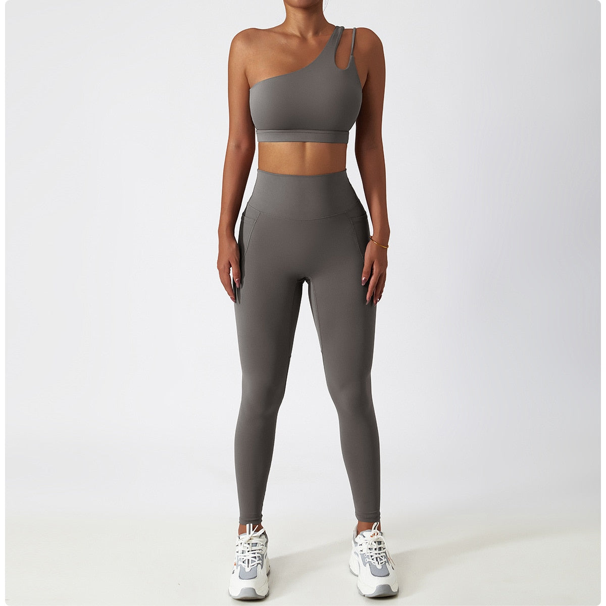 2 Piece Women Yoga Set Seamless Workout Suit Sportswear Gym Clothing Fitness Bra High Waist Leggings Sports Shorts Sports Suits The Clothing Company Sydney