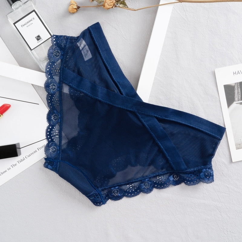 Mesh Women's Panties Hollow Out Briefs Transparent Low Waist Lingerie Breathable High Elasticity Underwear Underpants The Clothing Company Sydney