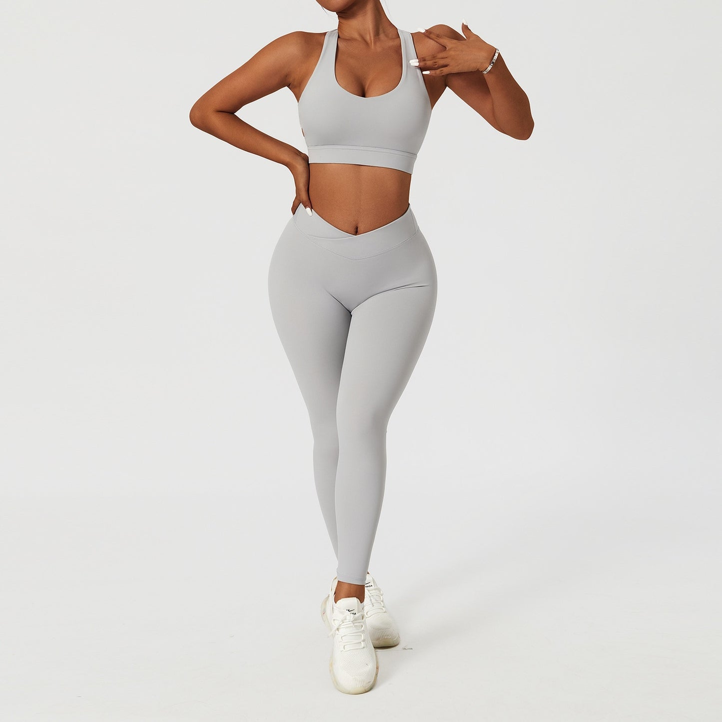 2 Piece Women's Yoga Set Workout Shirts Sport Pants Bra Gym Suits Fitness Shorts Crop Top High Waist Running Leggings Sports Sets The Clothing Company Sydney