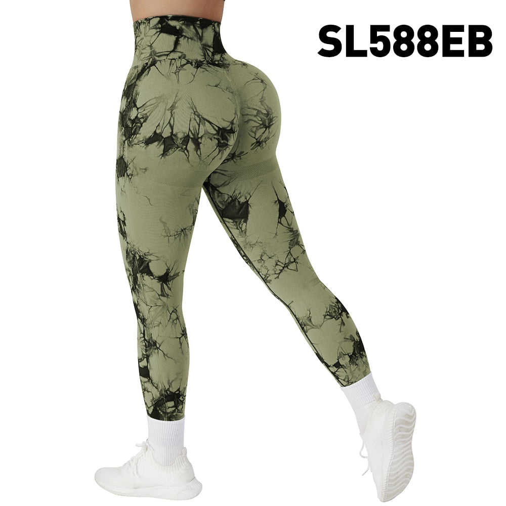 Tie Dye Fitness Legging Woman Push Up Workout Sport Leggings Scrunch Butt Outfit Gym Seamless Legging Pants The Clothing Company Sydney