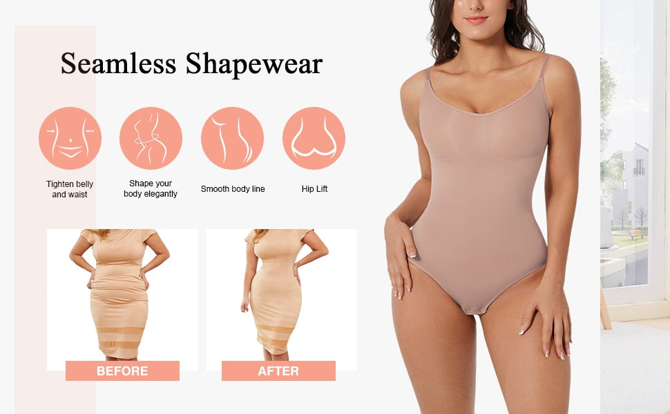 Sculpting Bodysuit Shapewear Seamless Waist Trainer Body Shaper Women's Tummy Control Butt Lifter Corset The Clothing Company Sydney