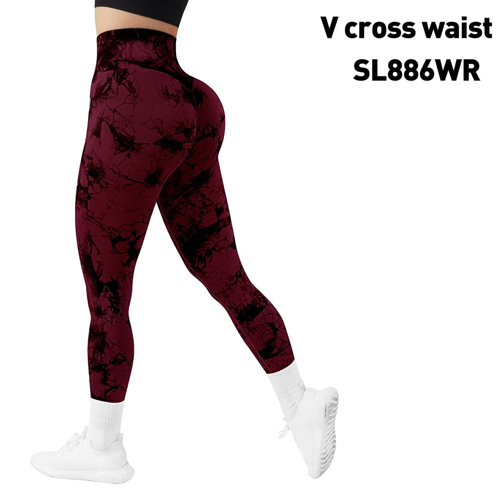 Tie Dye Fitness Legging Woman Push Up Workout Sport Leggings Scrunch Butt Outfit Gym Seamless Legging Pants The Clothing Company Sydney