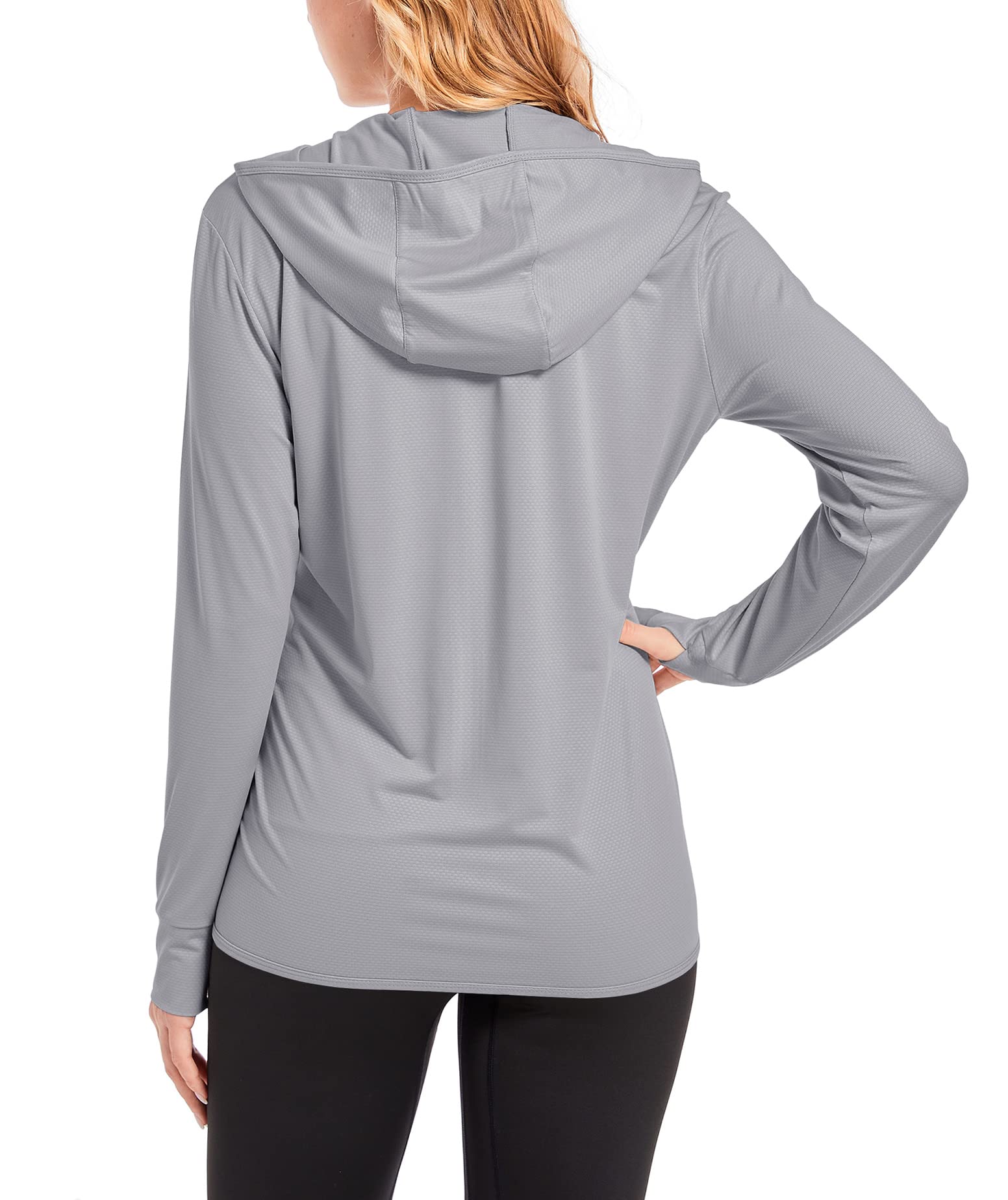 Summer Sun Protection Hoodies Women's Long Sleeve Casual Shirts UPF 50+ Sun Block Full Zip T-shirts With Zipper Pockets The Clothing Company Sydney