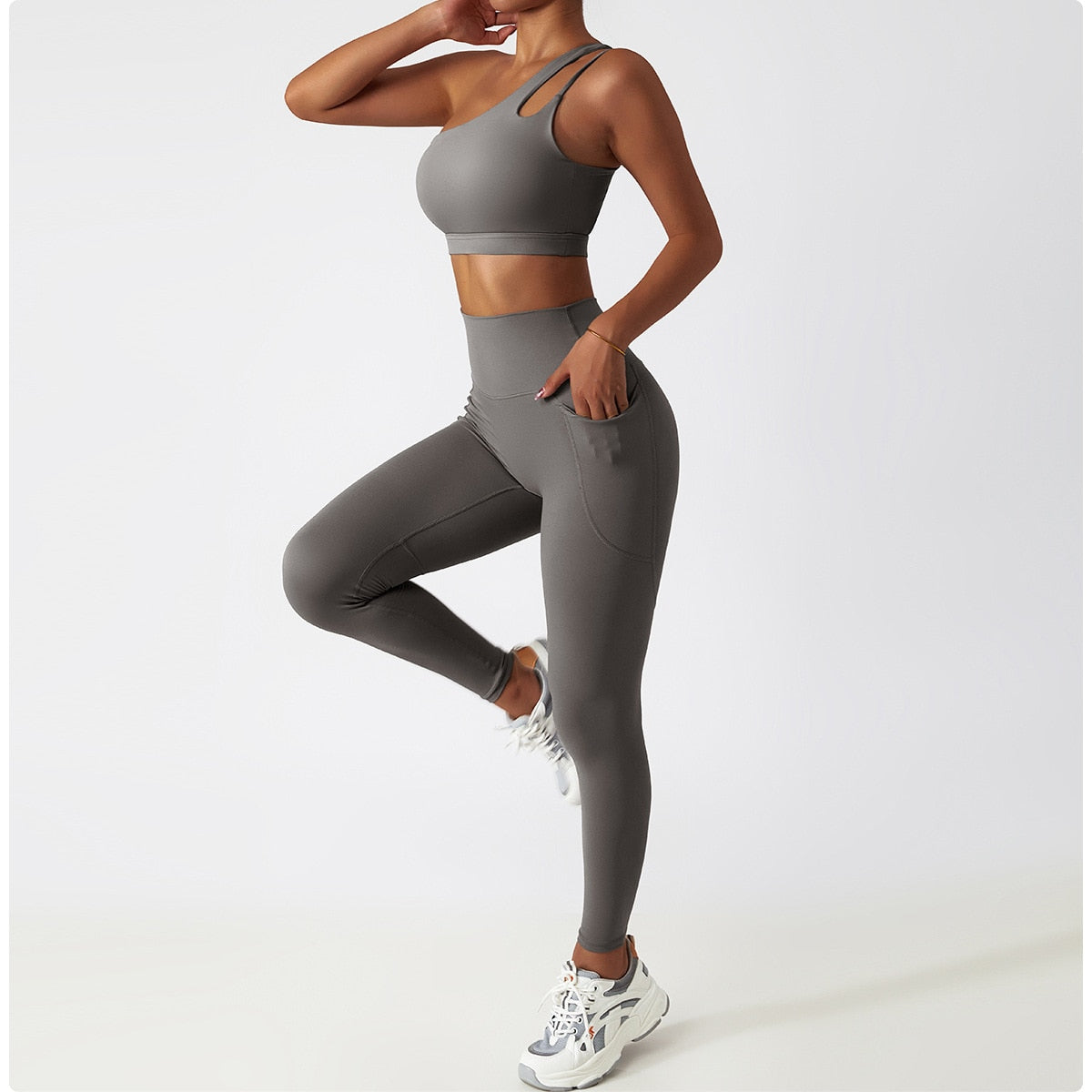 2 Piece Women Yoga Set Seamless Workout Suit Sportswear Gym Clothing Fitness Bra High Waist Leggings Sports Shorts Sports Suits The Clothing Company Sydney