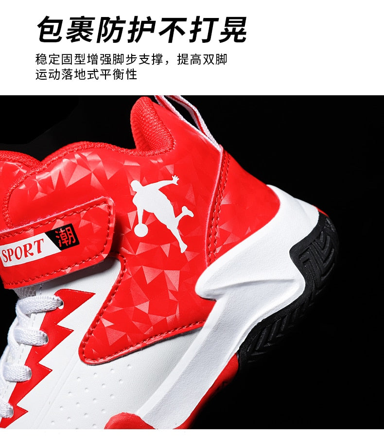 Kids Boys Basketball Shoes Kids Sneakers Non-Slip Sports Girls Basketball Training Tennis Shoes The Clothing Company Sydney