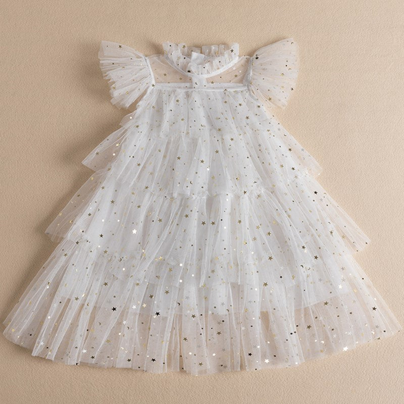 Summer Girls Casual Princess Children Beach Bathing Sleeveless Layered Birthday Party Cake Flower Tulle Costume The Clothing Company Sydney