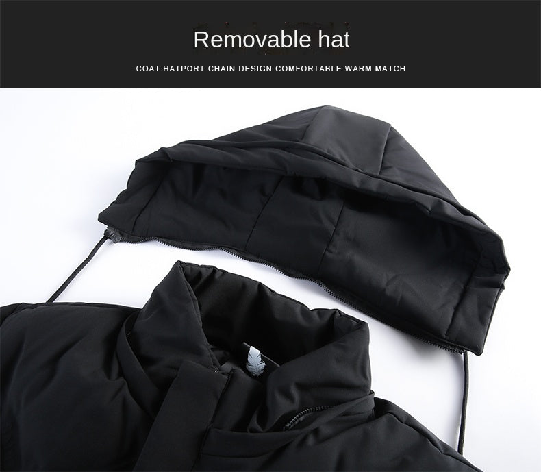 Brand Hooded Casual Fashion Long Thicken Outwear Parkas Jacket Men Winter Windbreaker Coats Men Clothing The Clothing Company Sydney