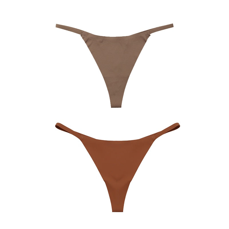 2 Piece Seamless Panties Underwear Fitness Sports Lingerie T-back G-string Thong Briefs Underwear The Clothing Company Sydney