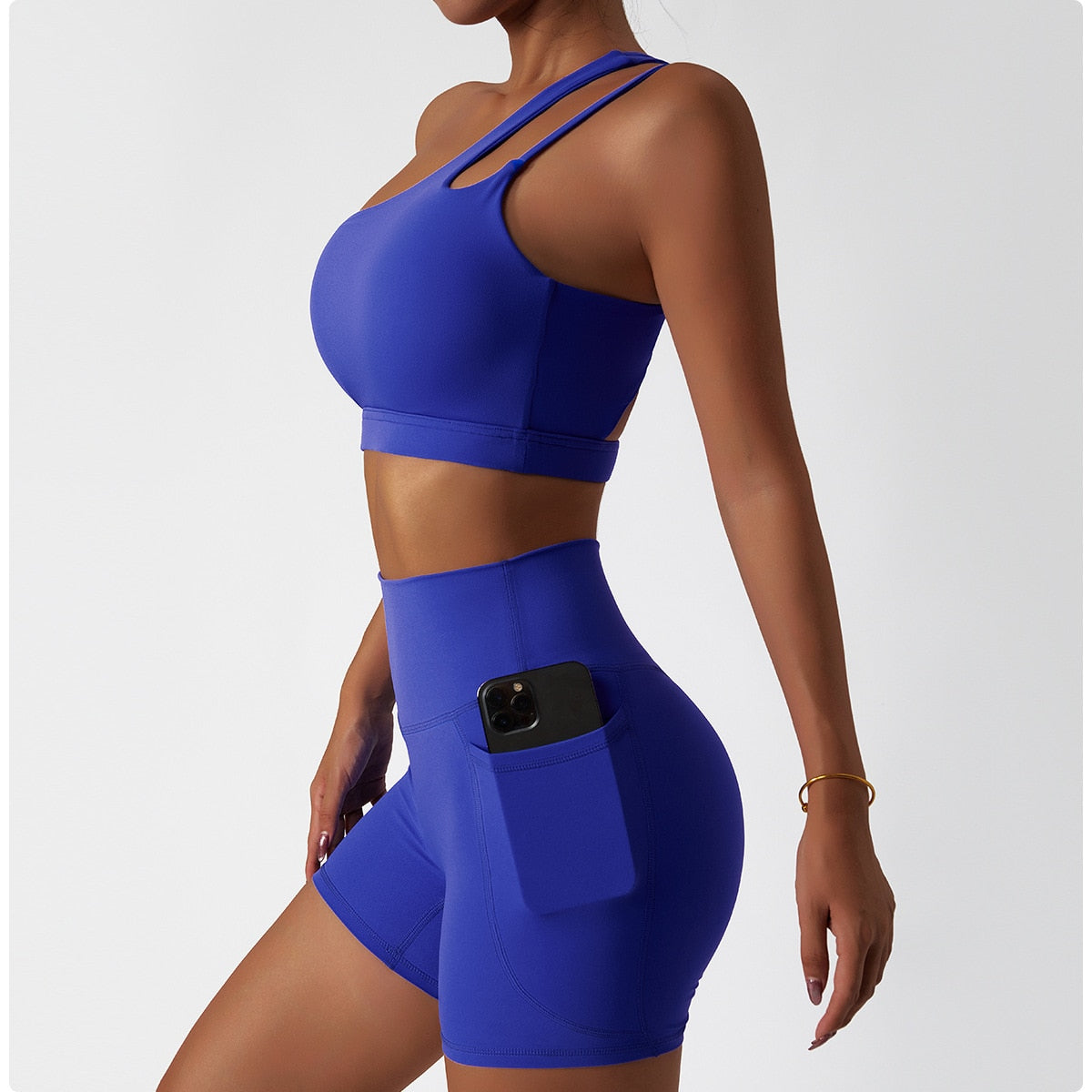 2 Piece Women Yoga Set Seamless Workout Suit Sportswear Gym Clothing Fitness Bra High Waist Leggings Sports Shorts Sports Suits The Clothing Company Sydney