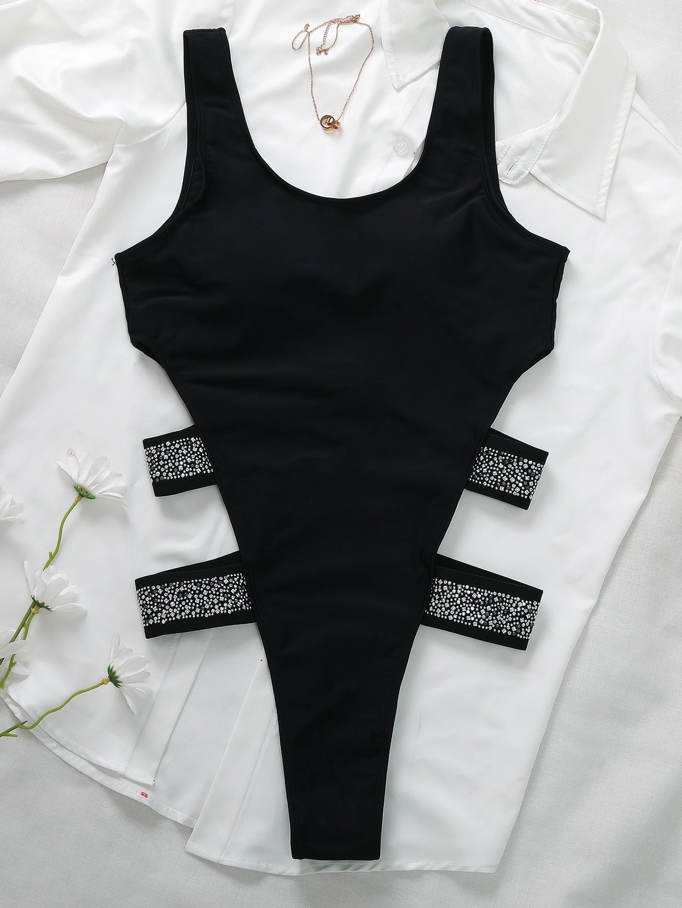 Monokini Swimwear Backless One Piece Thongs Swimsuit Solid Brazilian Beach Wear The Clothing Company Sydney