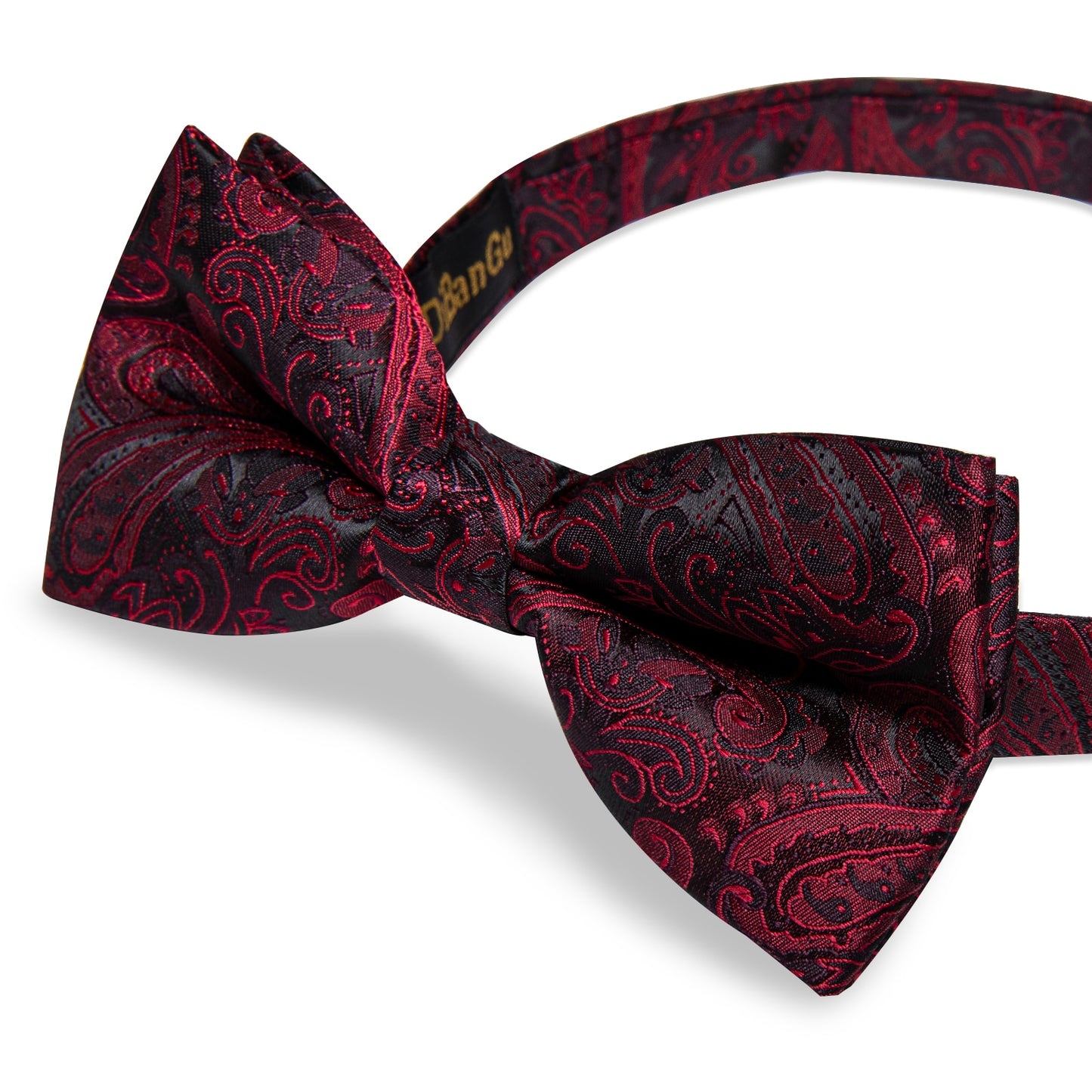 Wedding Bow Tie for Men Classic Red Pre-tied Bowtie Cufflinks Corsage Set for Party Silk Butterfly Knot Gift Set The Clothing Company Sydney