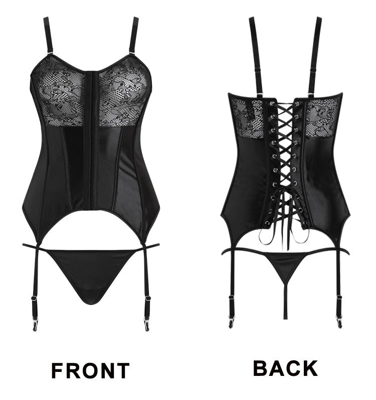 Strappy Bodysuit Underwear Push up Corset and Shaper  Bra Shapewear G String Lingerie Set The Clothing Company Sydney
