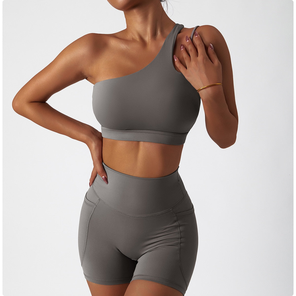 2 Piece Women Yoga Set Seamless Workout Suit Sportswear Gym Clothing Fitness Bra High Waist Leggings Sports Shorts Sports Suits The Clothing Company Sydney