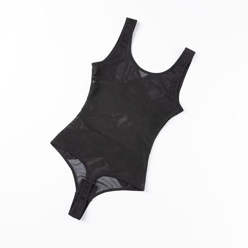 1 Piece Mesh Bodysuit Seamless Full Body Shaper Waist Tummy Control Underwear Underbust Corset Shapewear The Clothing Company Sydney