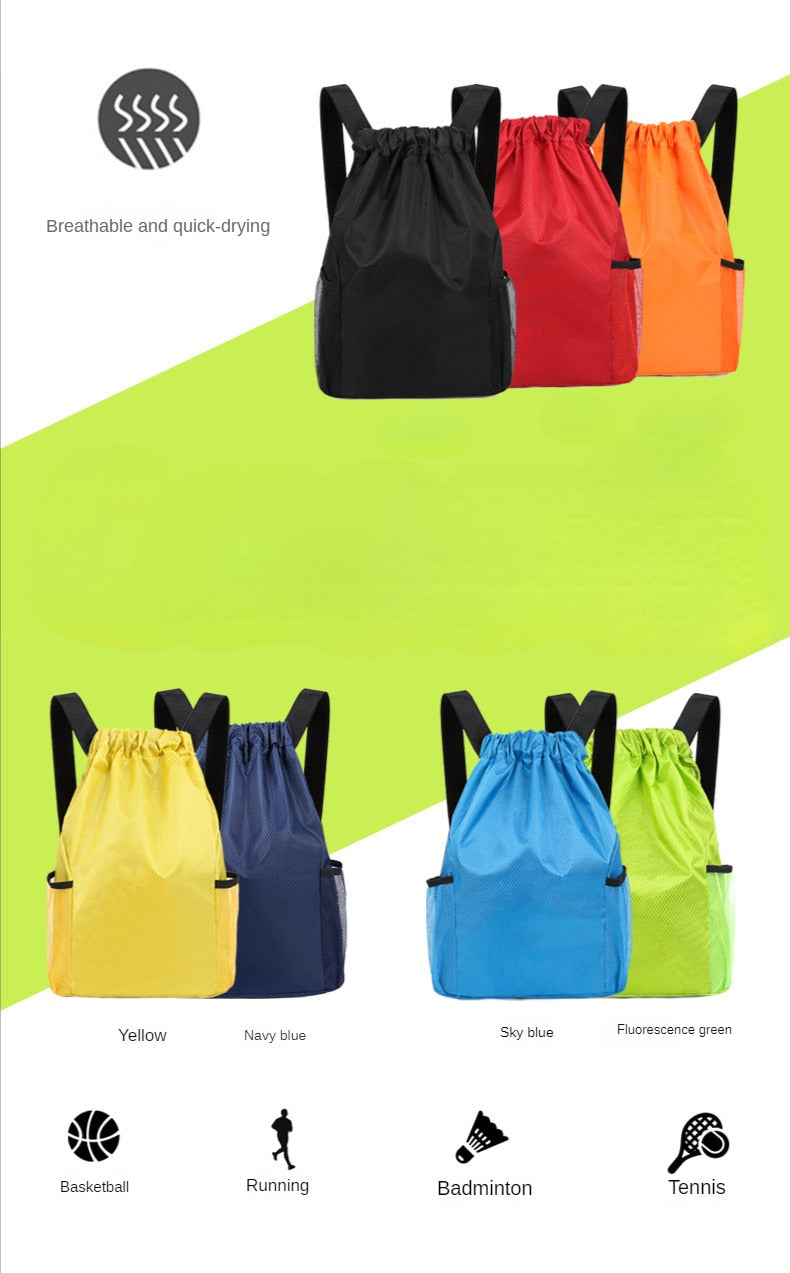 Basketball Soccer Volleyball Sports Backpack Drawstring Backpack Student Marathon Event Basketball Bag Bundle with Side Pocket The Clothing Company Sydney