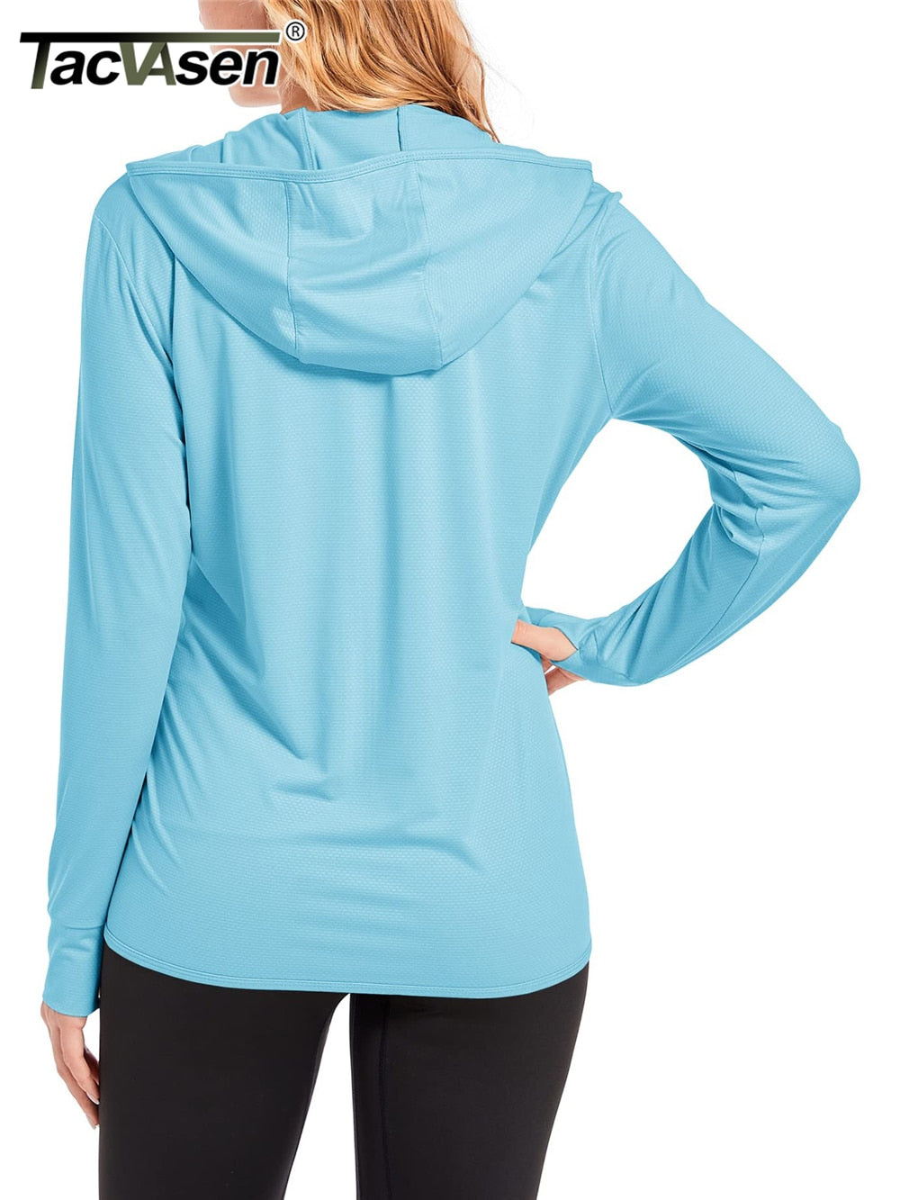 Summer Sun Protection Hoodies Women's Long Sleeve Casual Shirts UPF 50+ Sun Block Full Zip T-shirts With Zipper Pockets The Clothing Company Sydney