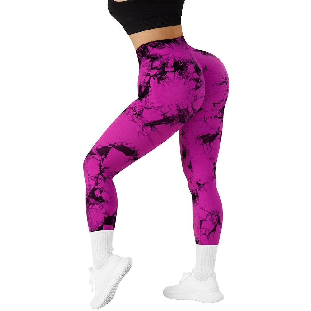 Tie Dye Fitness Legging Woman Push Up Workout Sport Leggings Scrunch Butt Outfit Gym Seamless Legging Pants The Clothing Company Sydney