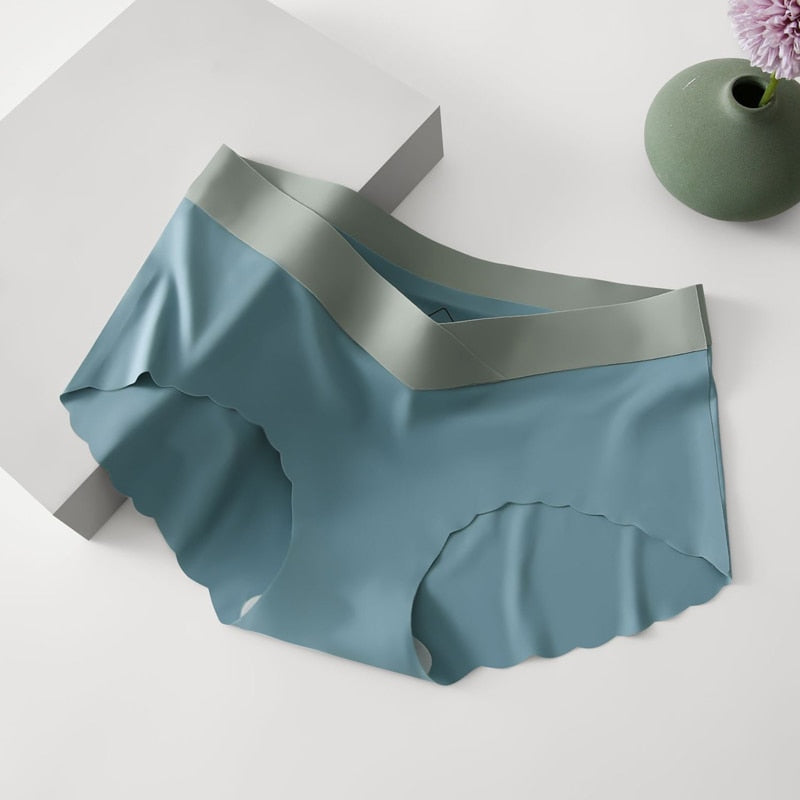 Seamless Panties Ice Silk Comfortable Women Low Waist Briefs Plus Size No Trace Lingerie Underwear The Clothing Company Sydney