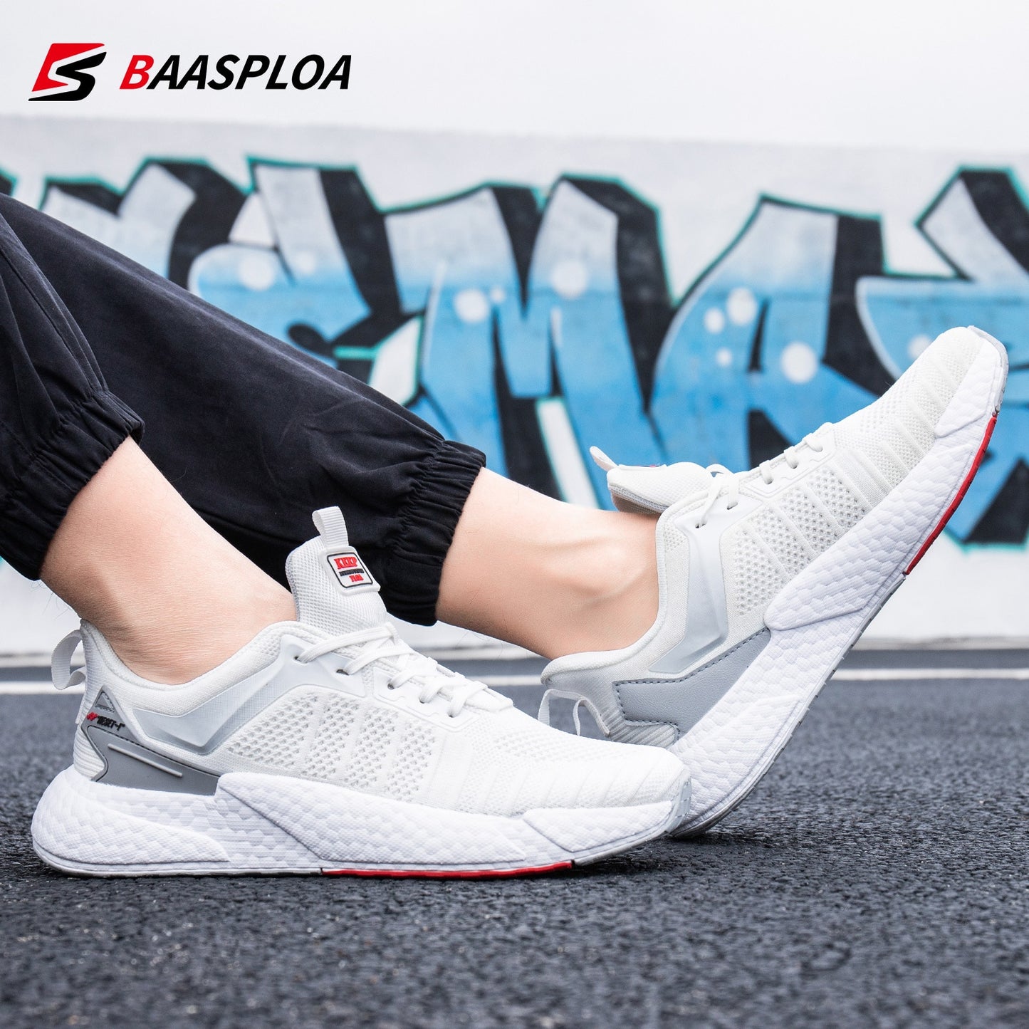 Men's Comfortable Knit Walking Shoes Breathable Fashion Sneaker Anti-Slip Shock-Absorbing Casual Sneakers Shoes The Clothing Company Sydney