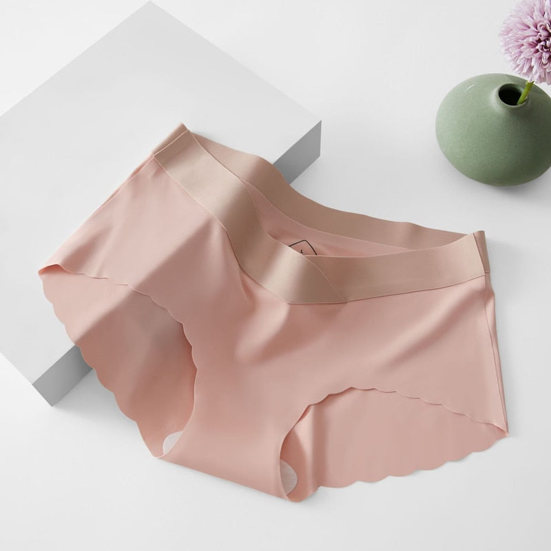 Seamless Panties Ice Silk Comfortable Women Low Waist Briefs Plus Size No Trace Lingerie Underwear The Clothing Company Sydney