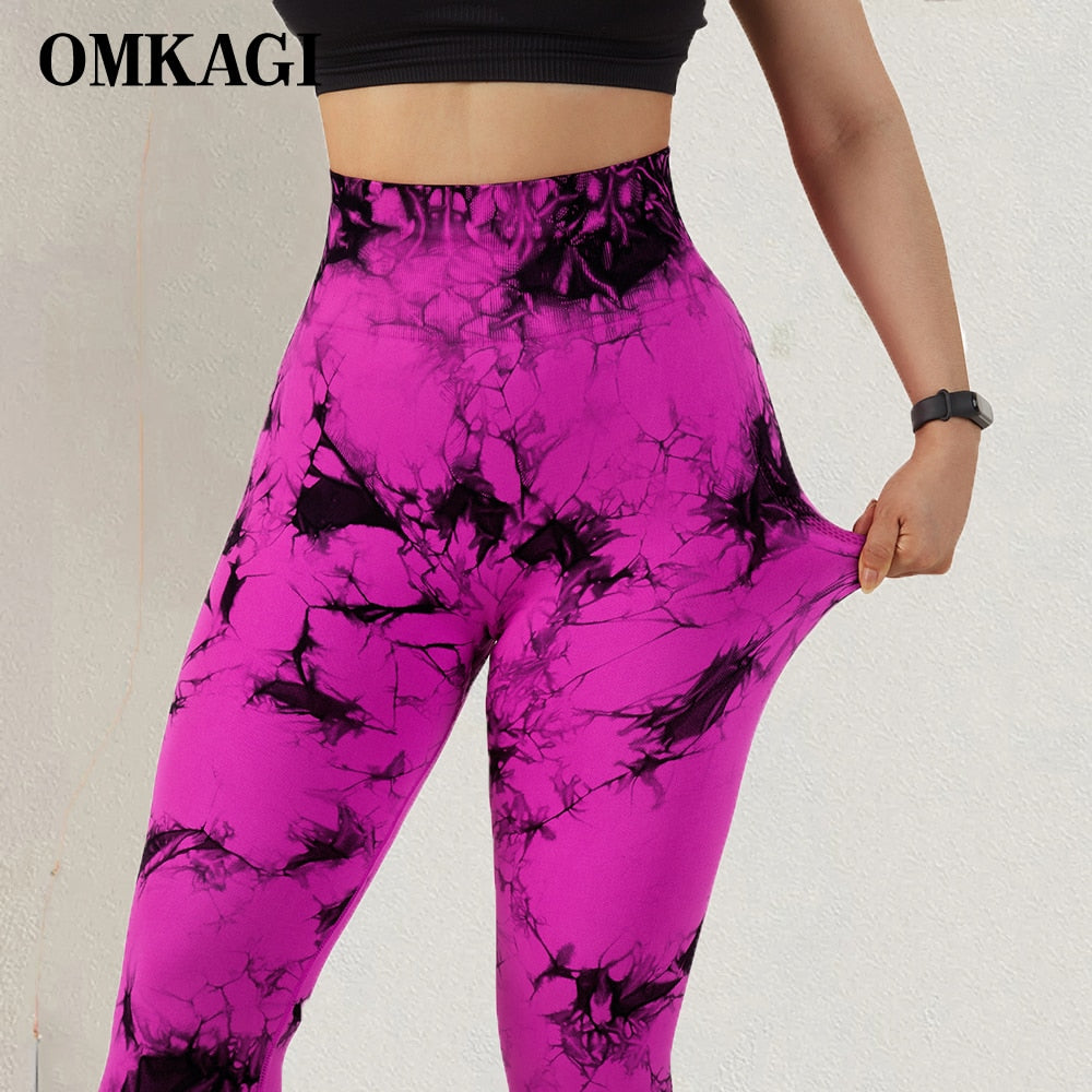 Tie Dye Fitness Legging Woman Push Up Workout Sport Leggings Scrunch Butt Outfit Gym Seamless Legging Pants The Clothing Company Sydney