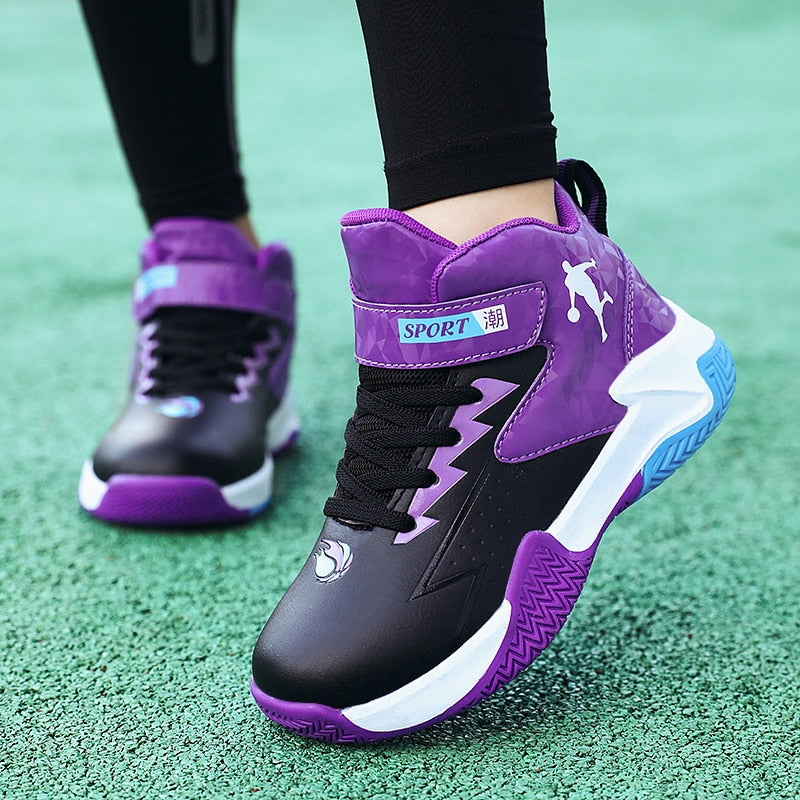 Kids Boys Basketball Shoes Kids Sneakers Non-Slip Sports Girls Basketball Training Tennis Shoes The Clothing Company Sydney