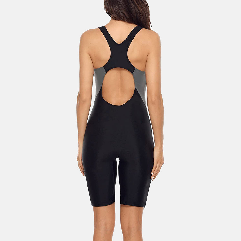 Women‘s One Piece Pro Sports Swimwear Athlete Sports Swimsuit Boyleg Beach Wear Colorblock Racerback Bathing Suits The Clothing Company Sydney