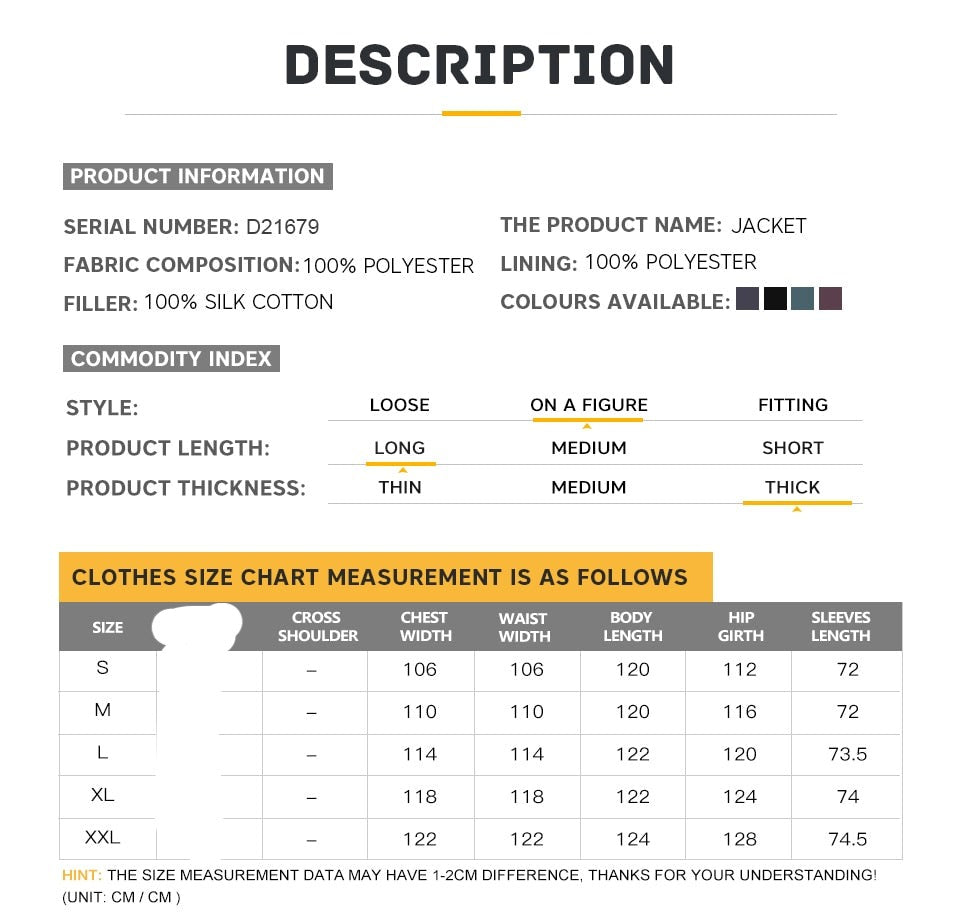 Winter Women's Outwear Parka Super Long Warm And Windproof Zipper Cotton Coat Winter Jackets The Clothing Company Sydney