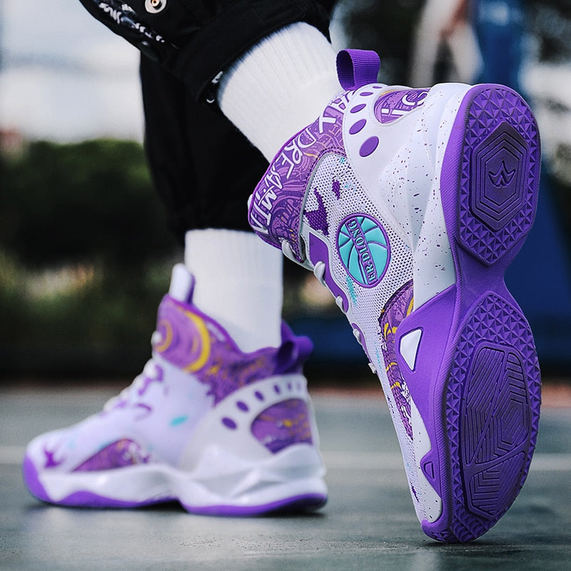 Unisex basketball shoes men's sports shoes women's breathable cushioning non-slip wear-resistant gym training sports Sneakers The Clothing Company Sydney