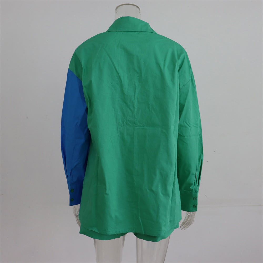 Women's Tracksuits Shirt With Mini Shorts Cotton Two Pieces Sets Fashion Clothing Outfits Blouse Set The Clothing Company Sydney