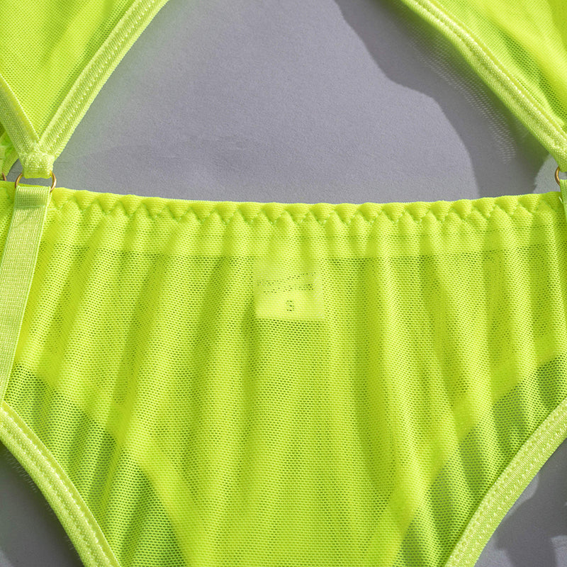 4 Piece Lingerie Underwear Bra Garters Brief Sets Transparent Lace Seamless Panties Set The Clothing Company Sydney