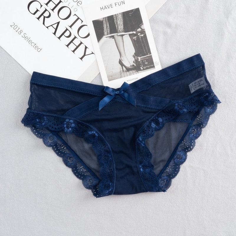 Mesh Women's Panties Hollow Out Briefs Transparent Low Waist Lingerie Breathable High Elasticity Underwear Underpants The Clothing Company Sydney