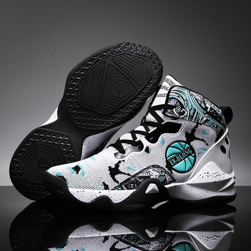 Unisex basketball shoes men's sports shoes women's breathable cushioning non-slip wear-resistant gym training sports Sneakers The Clothing Company Sydney