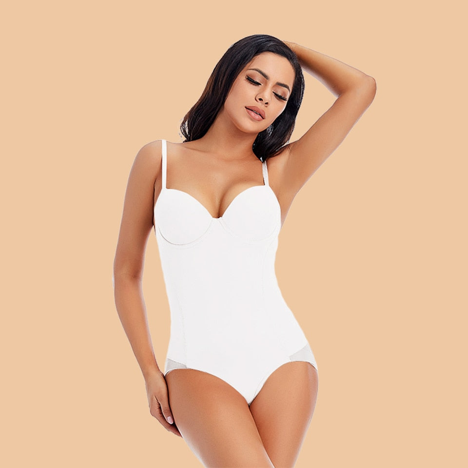 Underwire White Bodysuit Women Body Shapers Stretch Solid Color Silky Underwear Bodysuits Shapewear The Clothing Company Sydney