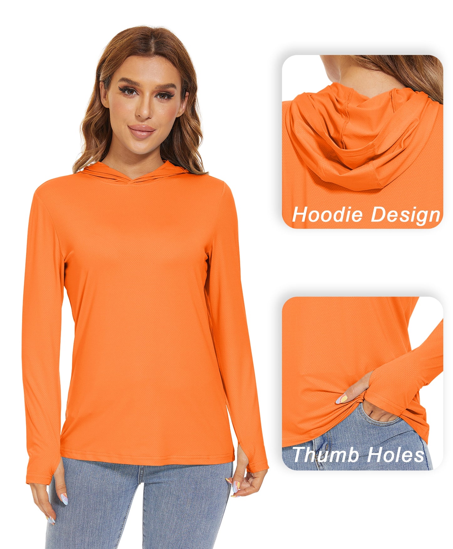 Summer UV/Sun Protection Outdoor Hooded T-shirt Women's Hoodie Shirt UPF 50+ Long Sleeve Fishing Hiking Athletic Shirts The Clothing Company Sydney