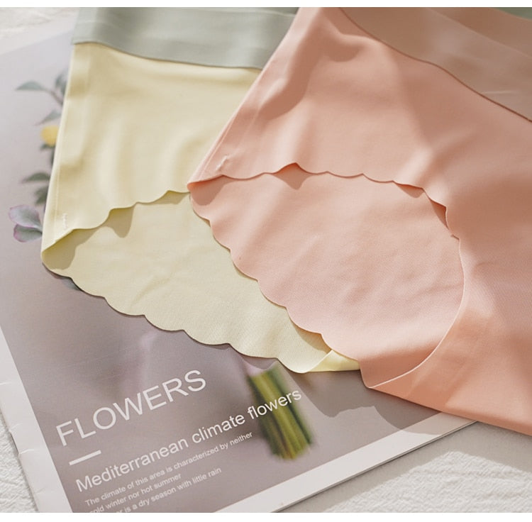 Seamless Panties Ice Silk Comfortable Women Low Waist Briefs Plus Size No Trace Lingerie Underwear The Clothing Company Sydney