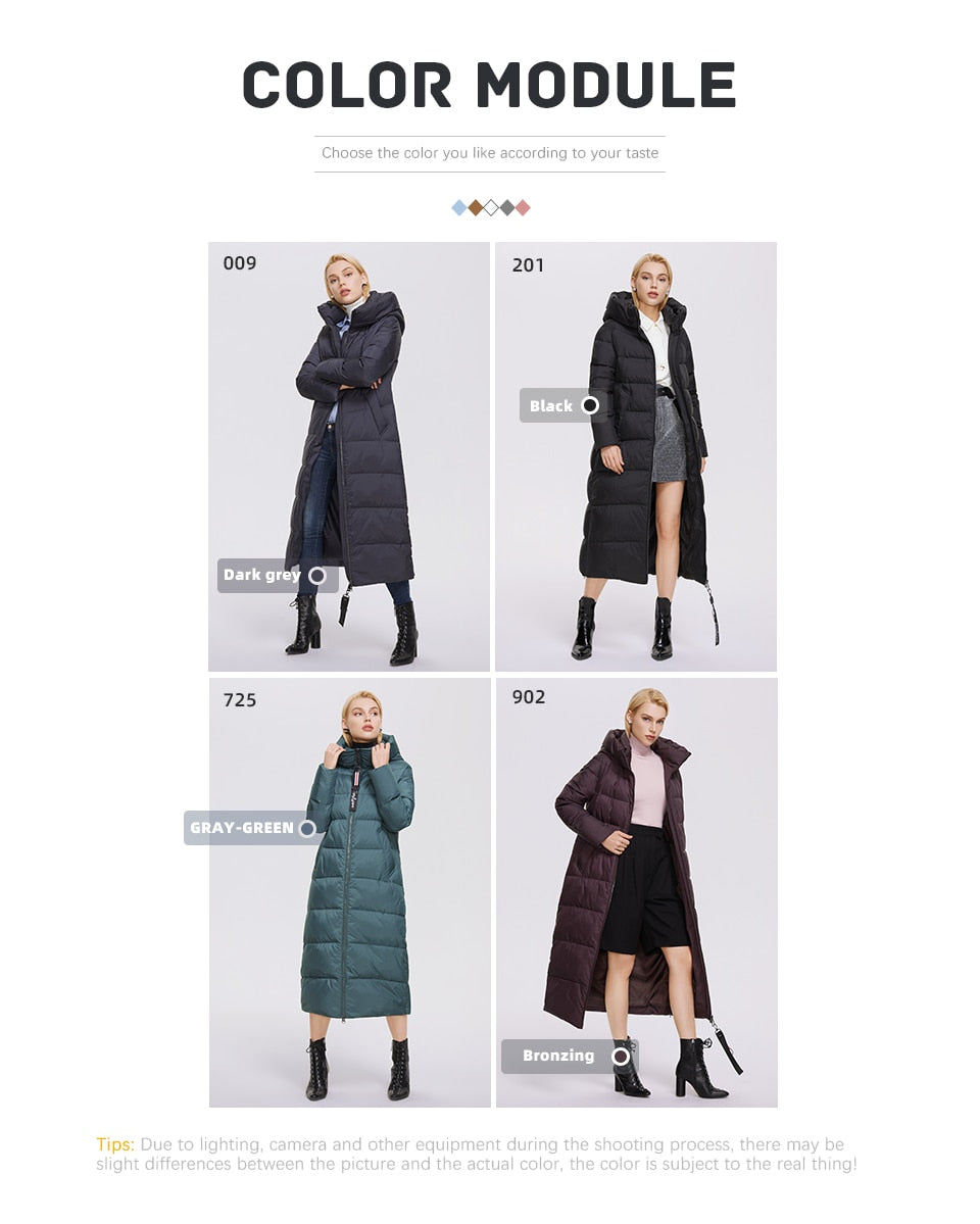 Winter Women's Outwear Parka Super Long Warm And Windproof Zipper Cotton Coat Winter Jackets The Clothing Company Sydney