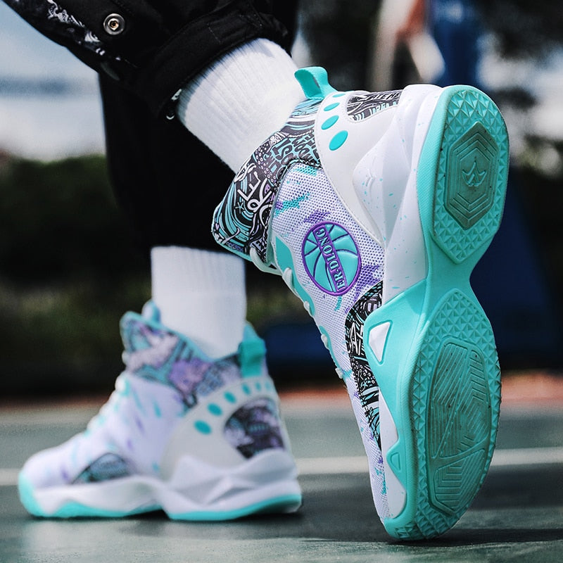 Unisex basketball shoes men's sports shoes women's breathable cushioning non-slip wear-resistant gym training sports Sneakers The Clothing Company Sydney