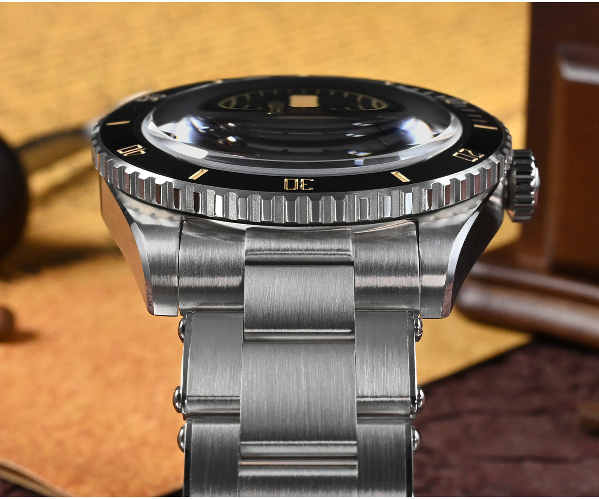 San Martin Men's 38mm Diver 6200 Retro Water Ghost Luxury Sapphire NH35 Automatic Mechanical Vintage 20Bar Luminous Watch Clothing Company Sydney