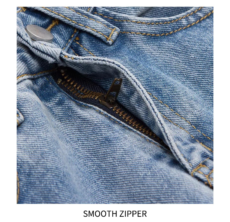Y2k Wide Leg Pants High Waist Mom Jeans Fashion Denim Trousers Blue Jeans The Clothing Company Sydney