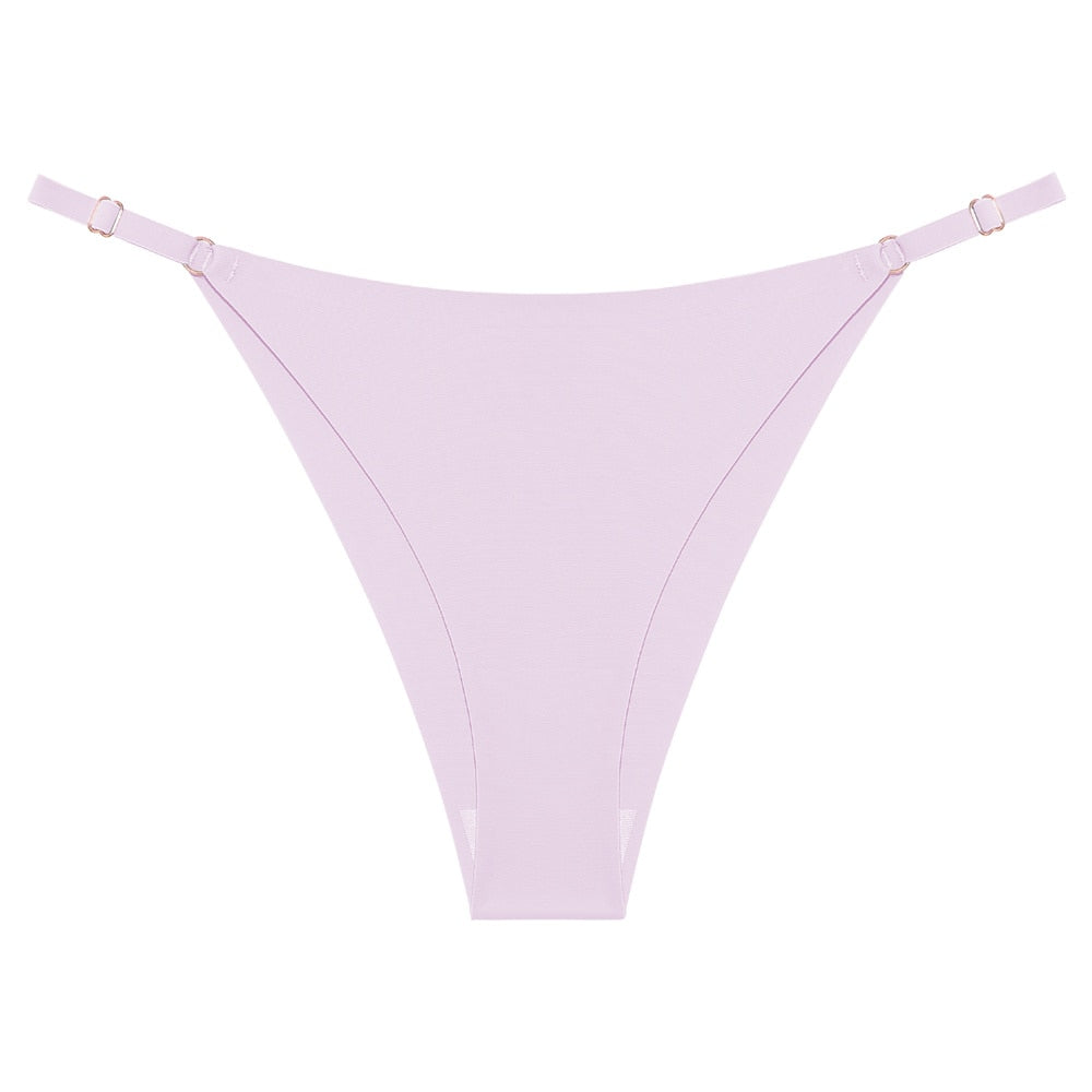 2 pack Seamless Silky G-String Thongs Lingerie Low Rise Panties Adjustable Waistband Straps Hipster Underwear Intimates The Clothing Company Sydney