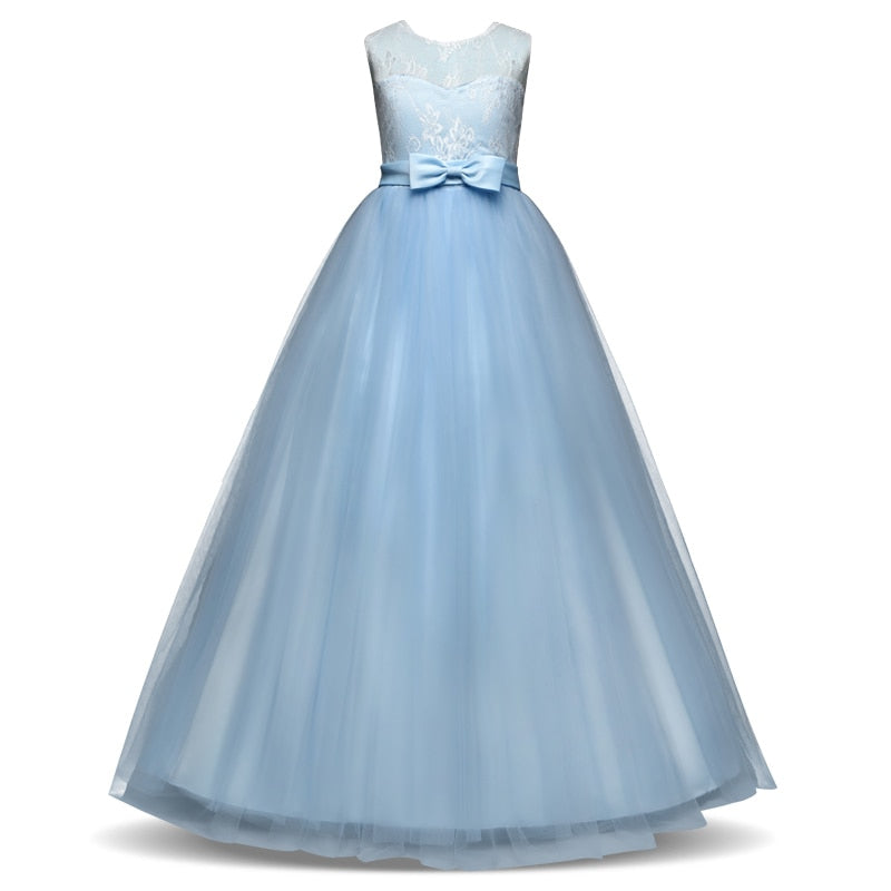Kid Wedding Dresses for Girls Elegant Flower Princess Long Gown Baby Girl Christmas Dress Size 6 12 14 Years The Clothing Company Sydney