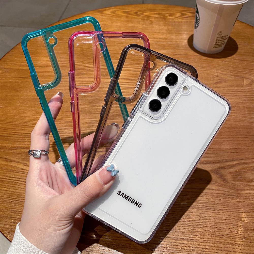 Luxury Transparent Shockproof Case for Samsung S22 S21 FE Plus Ultra A22 5G A12 A32 A52 A72 4G A42 A33 A53 A73 A13 Crystal Cover The Clothing Company Sydney