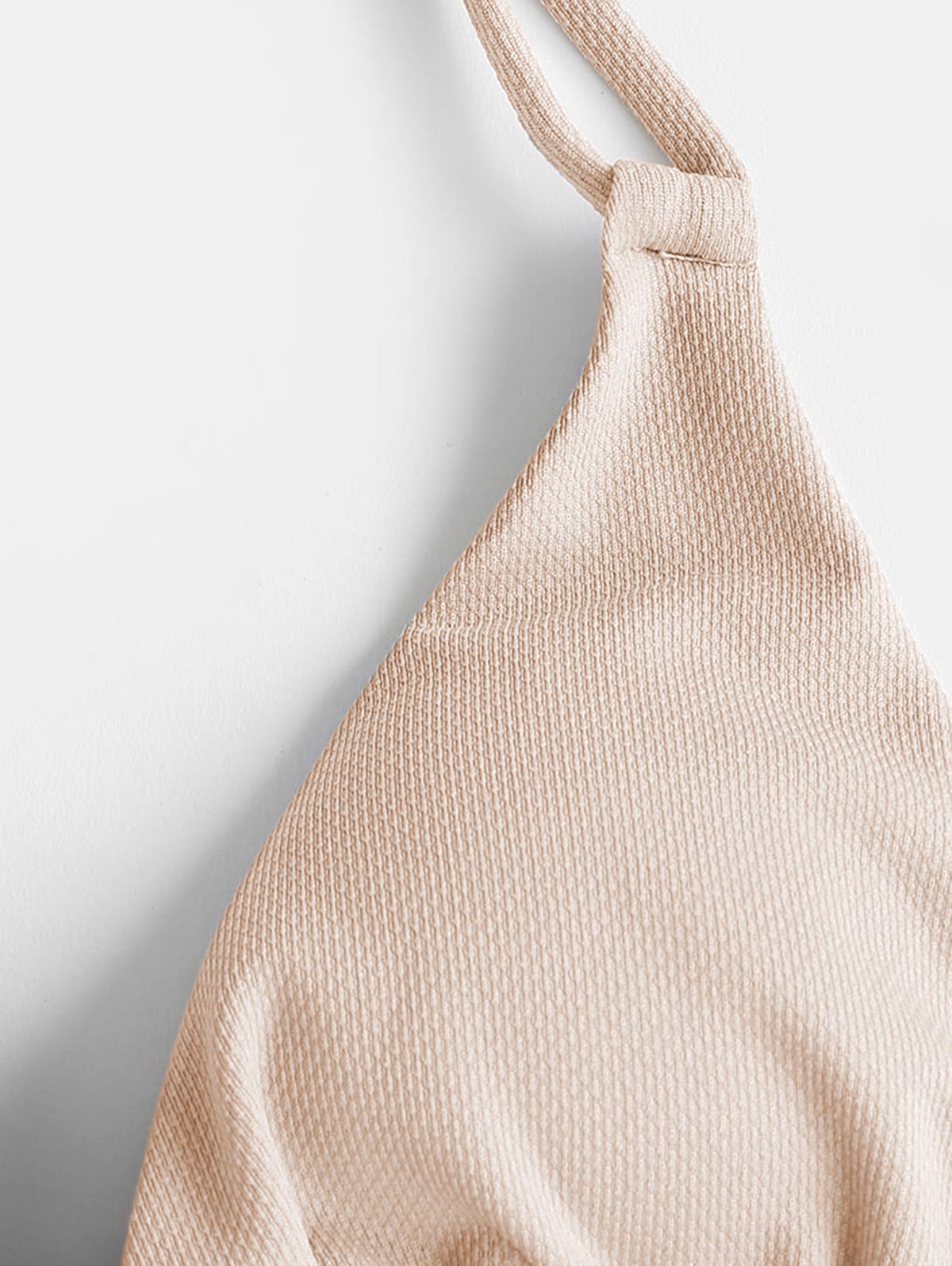 Micro G String Color Block Textured Halter String Bikini Set Two-Piece Suits Swim Party Wear The Clothing Company Sydney