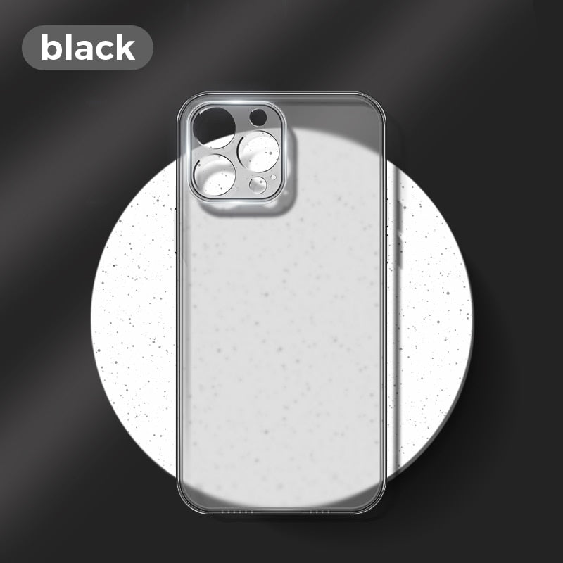 Matte Case For iPhone 13 12 Pro Max Ultra Thin Shockproof Cover For iPhone 13 Pro Case Hard Glass Back with Lens Glass The Clothing Company Sydney